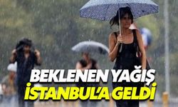 İstanbul'da gök gürültülü sağanak yağış başladı