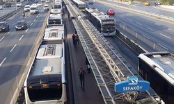 Avcılar'da metrobüs arızası