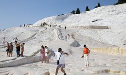 Bayram tatilinde Pamukkale’ye yoğun ilgi