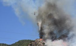 Bodrum’da orman yangınına müdahale sürüyor