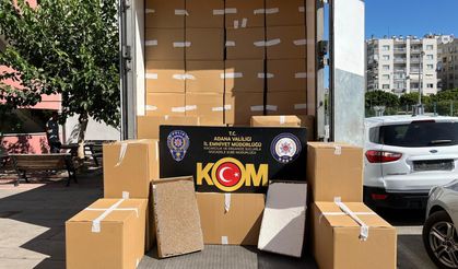 Adana’da 5 milyon makaron ele geçirildi