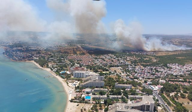 Didim’de makilik yangınına havadan ve karadan müdahale